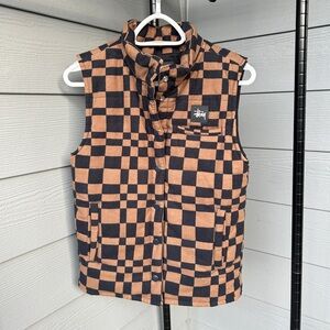 Stussy Puffer Checkered Vest